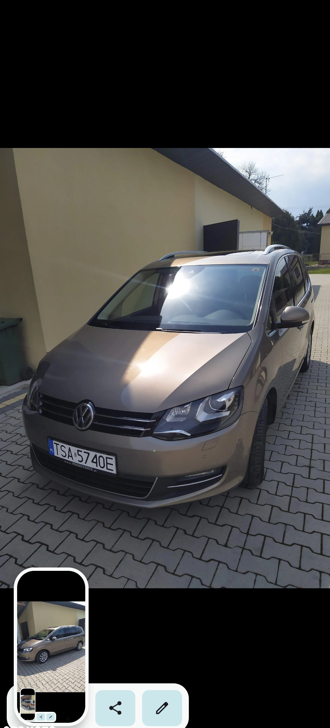 Volkswagen Sharan cena 65900 przebieg: 233000, rok produkcji 2015 z Sandomierz małe 46